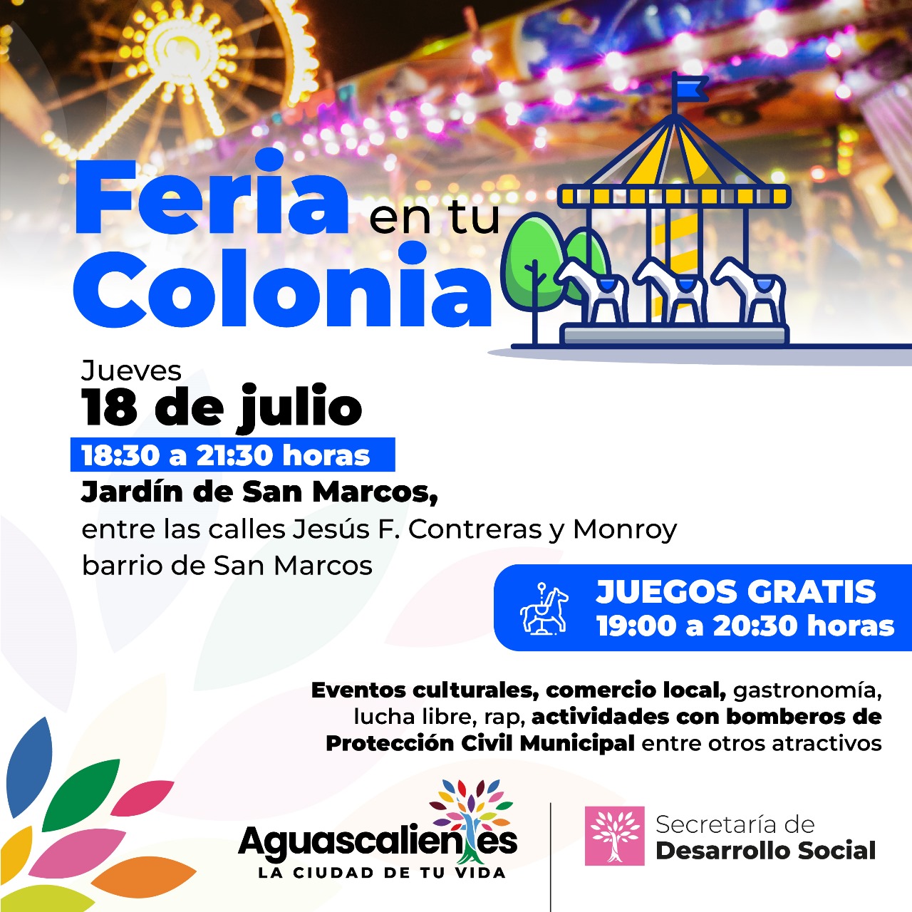 @MunicipioAgs lleva programa «Feria en tu Colonia»